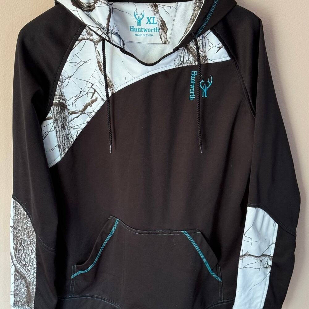Huntworth Black & White Hoodie XL